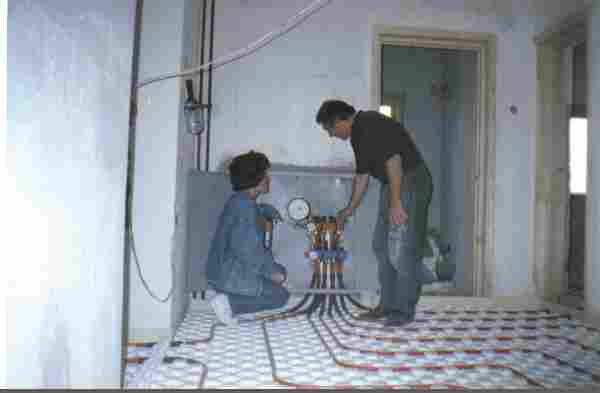 Pardoseala radianta - Proba la presiune